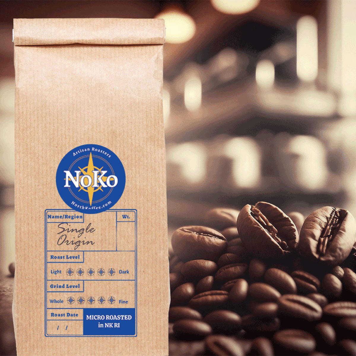 North Koffee Single Origin bag of coffee - north koffee specializeds in roasting limited edition coffees from around the world