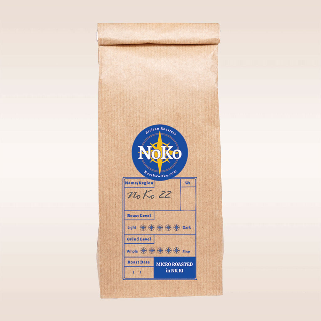 North Koffee roasted espresso NoKo22 in bag
